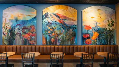 Threefold Bakery mural detail